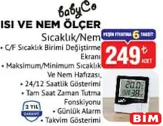 BABYCO ISI VE NEM ÖLÇER